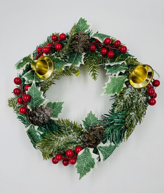 CORONA NAVIDEÑA CAMPANA 30CM (268714|EA41-37-14)