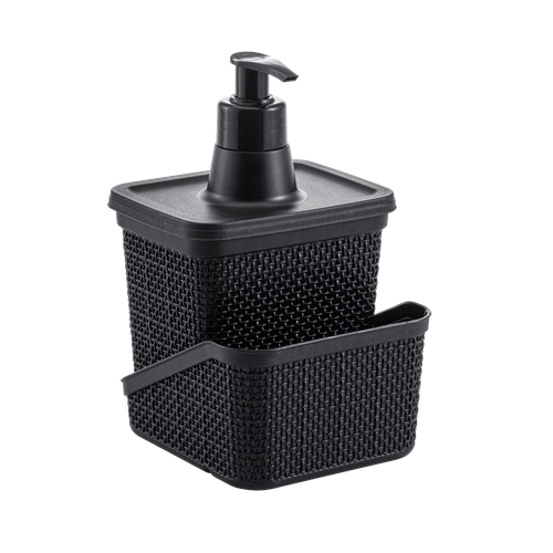 PORTA DETERG/ESPONJA NEG 600ML (303390|3390)