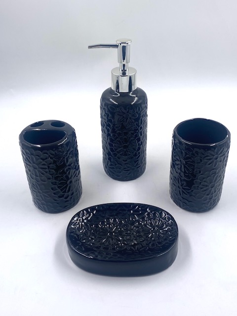 SET JABONERA CERAMI X4 RELIEVE (361136|EA99-35-07)