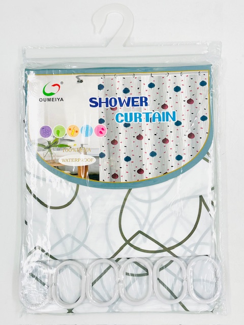 CORTINA BAÑO C/GANCH 180 45MIC (365841|EA41-36-03)