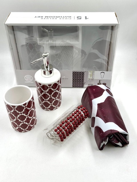 SET CORTINA+GANCHO+JABON CERAM (365851|EA42-16-06)