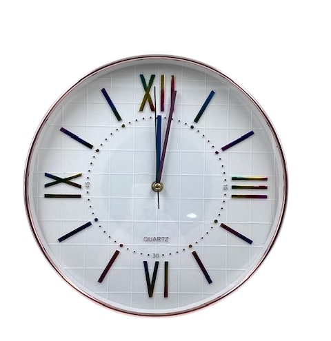 RELOJ DE PARED METAL 3COL 30CM (559019|EA99-17-32)